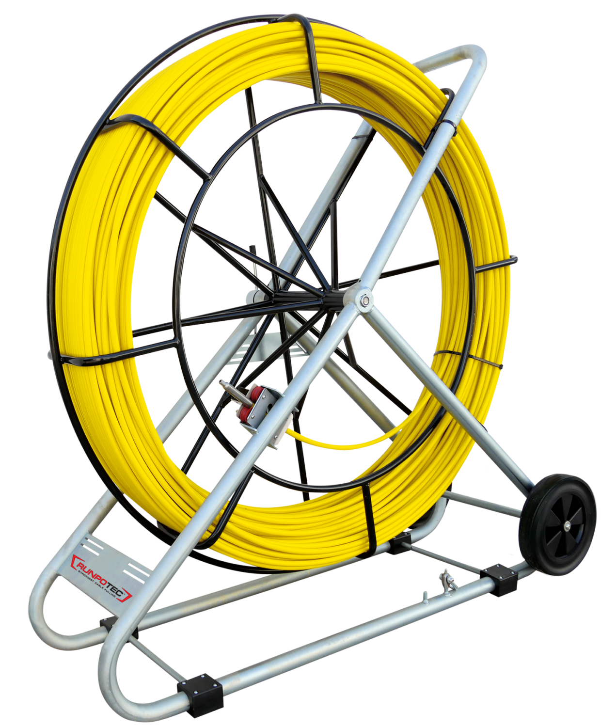 RUNPO Profi-set Glasvezel Trekveer Ø 15mm RTG12 200m incl. Haspel