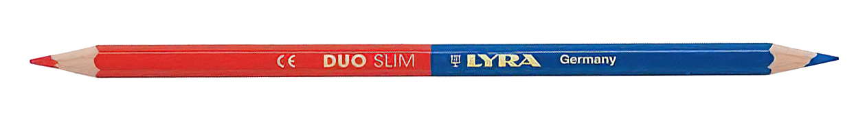 Lyra Duo Slim Tweezijdig Potlood Rood/Blauw (12 st.)