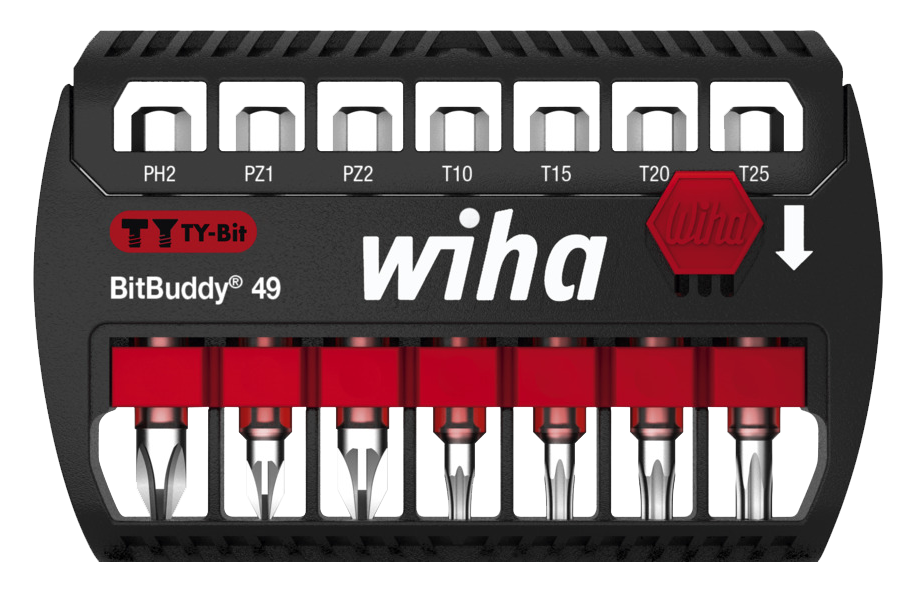 WIHA Bitset BitBuddy TY-Bit 49 7946 PH/PZ/TORX T10-T25, 7-delig