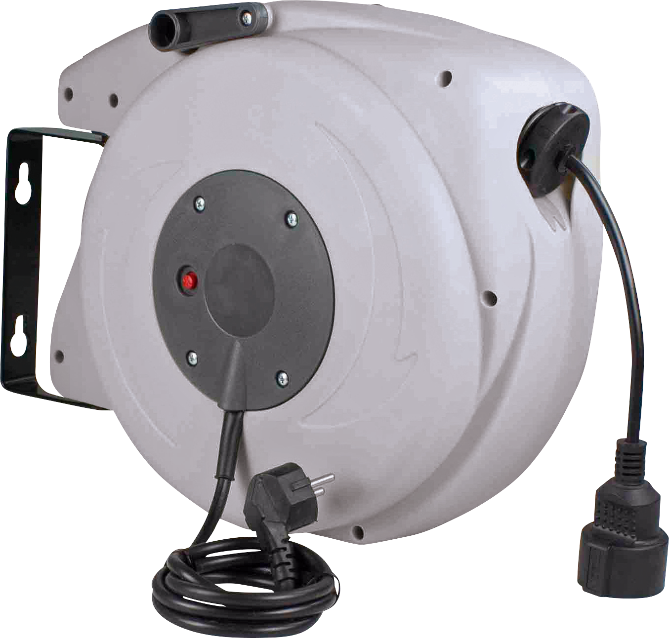 Schwabe Veerkabelhaspel 230V/16A IP20 Vinyl H05VV-F 3G1,5 15m