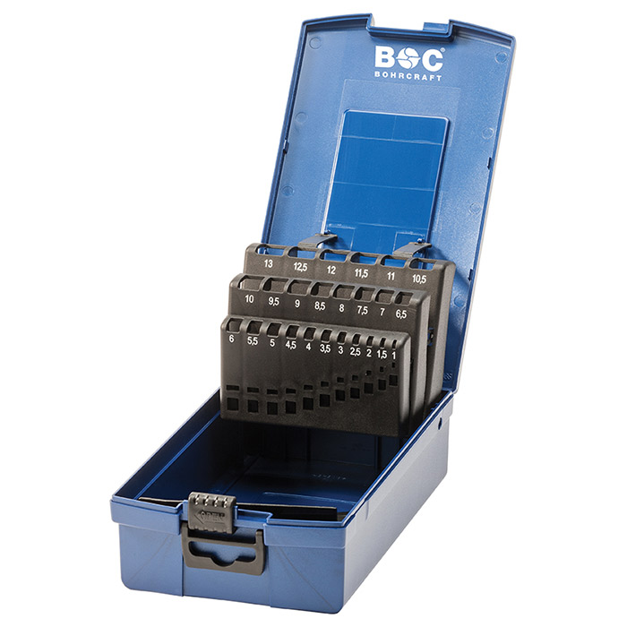 BC Kunststof Cassette Spiraalboren Leeg KR10, 19-delig