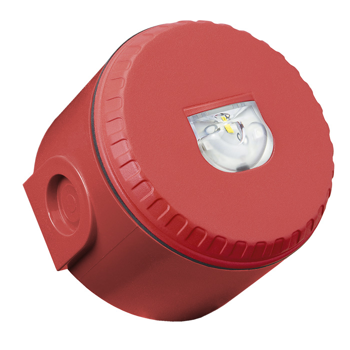 Compro Flitslamp LED Solista LX Wall Deep IP65 Rood/Rood