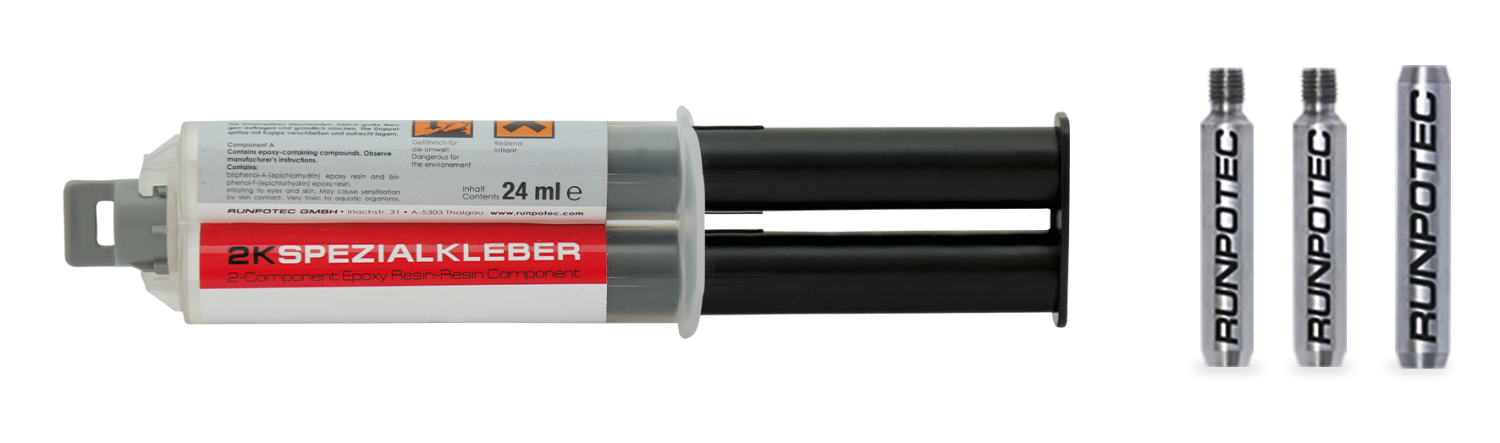 RUNPO RVS Reparatieset Ø 7,5mm Glasvezel Trekveer, 4-delig