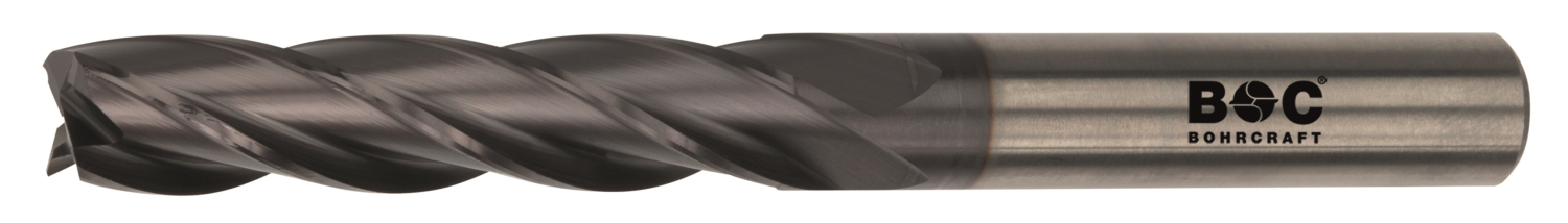 BC PP VHM Vingerfrees Z4, extra lang, Type N, AlTiN 14,0 mm cil. schacht DIN 6535 HA in BC-Verp.