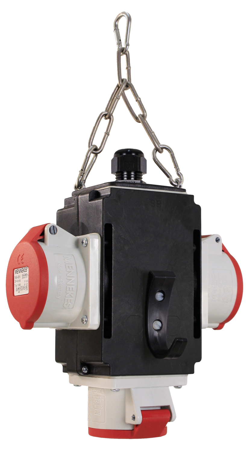 Schwabe MIXO Hangverdeler IV 3x CEE 400V/16A 5-polig