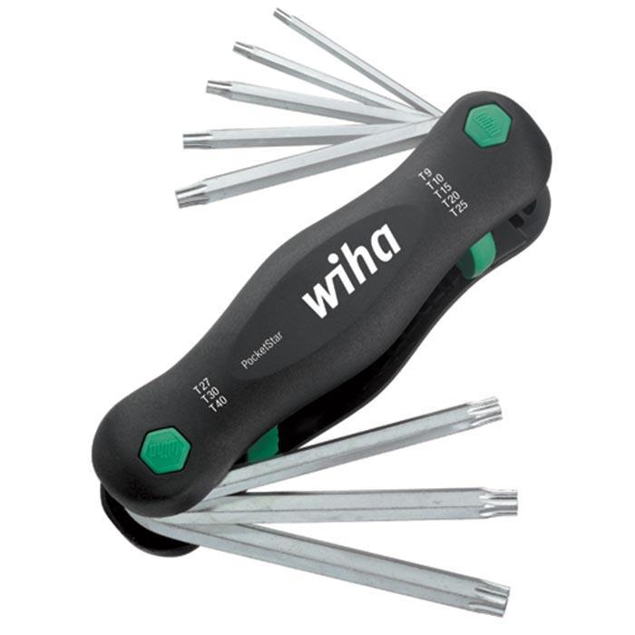 WIHA TORXsleutelset PocketStar uitklaphouder 363P T9-T40, 8-delig