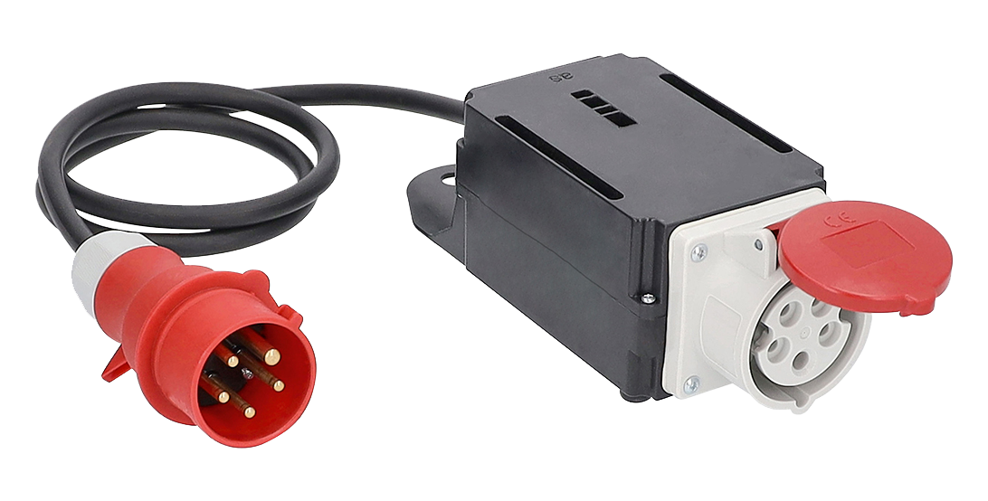 Schwabe CEE MIXO Inschakelstroombegrenzer 400V/16A IP44 5-polig met kabel H07RN-F 5G1.5 1.5m