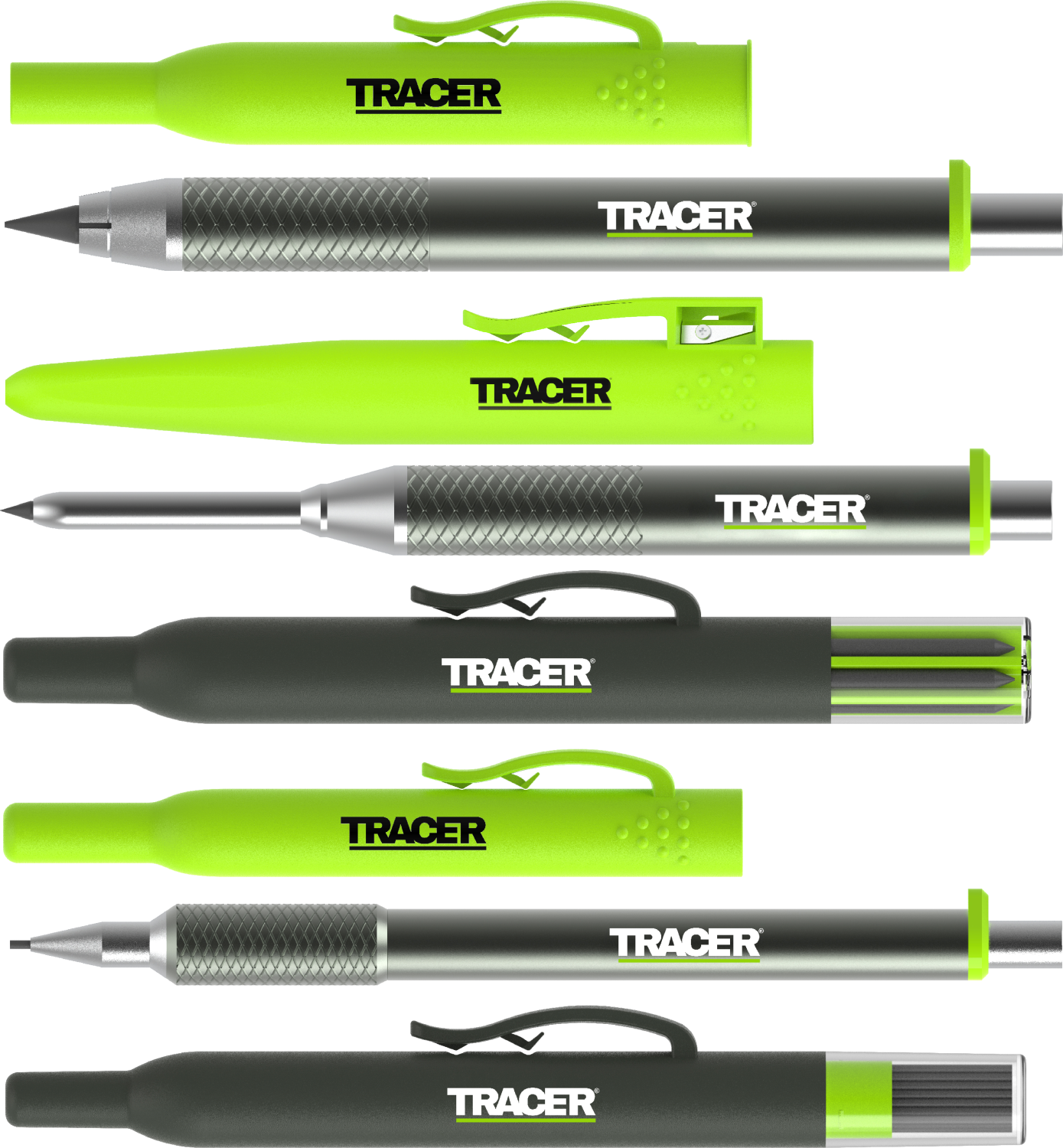 TRACER Markeerset Vulpotloden AMK5-PRO in Houder met Navulling