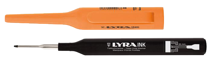Lyra Deep Hole Marker Zwart