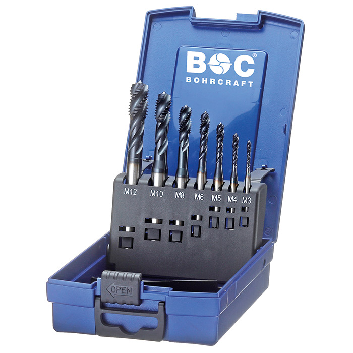 BC PP Machinetappenset HSS-E MGB7S-K HD vorm C RSP40° TiALN M3-M12, 7-delig