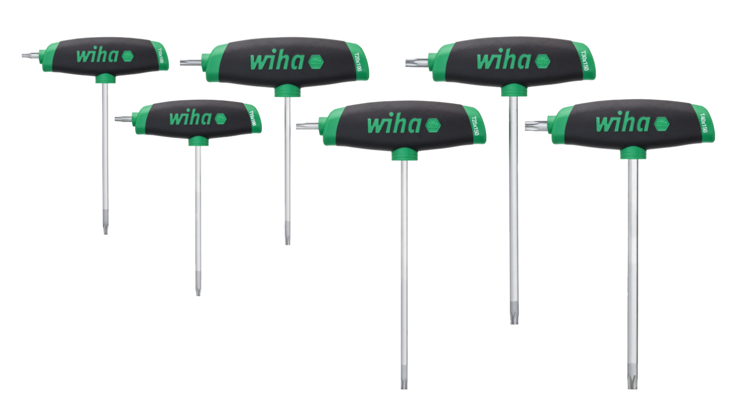 WIHA TORXsleutelset ComfortGrip met zijpunt 364DS T10-T40, 6-delig