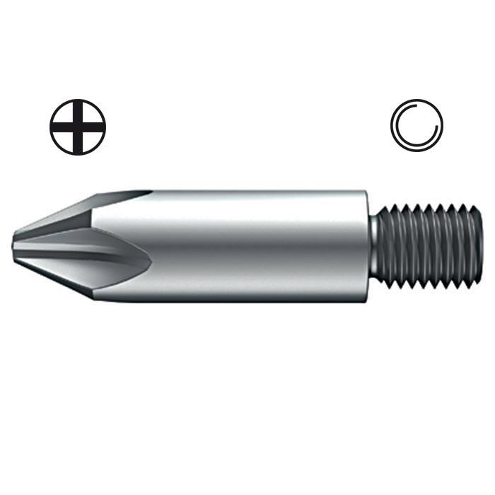 WIHA Bit met Schroefdraad M6 Kruiskop 7331 PH2x33