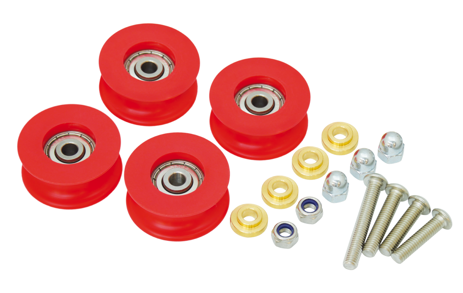 RUNPO Onderdelenset t.b.v. Glasvezel Trekveer 7,5mm,9mm en 11mm