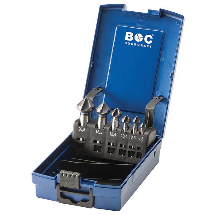 BC PP Verzinkborenset UNGL.KS 6-K HSS-Al-Cro DIN 335C 6.3-20.5mm, 6-delig