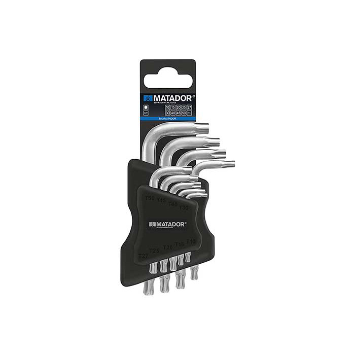Matador TORXsleutelset Kogelkop mat verchroomd T10-T50, 9-delig