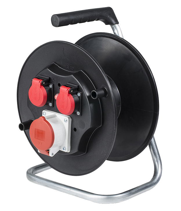 Schwabe CEE-Kabelhaspel Leeg 400V/16A IP44 tbv 25m kabel