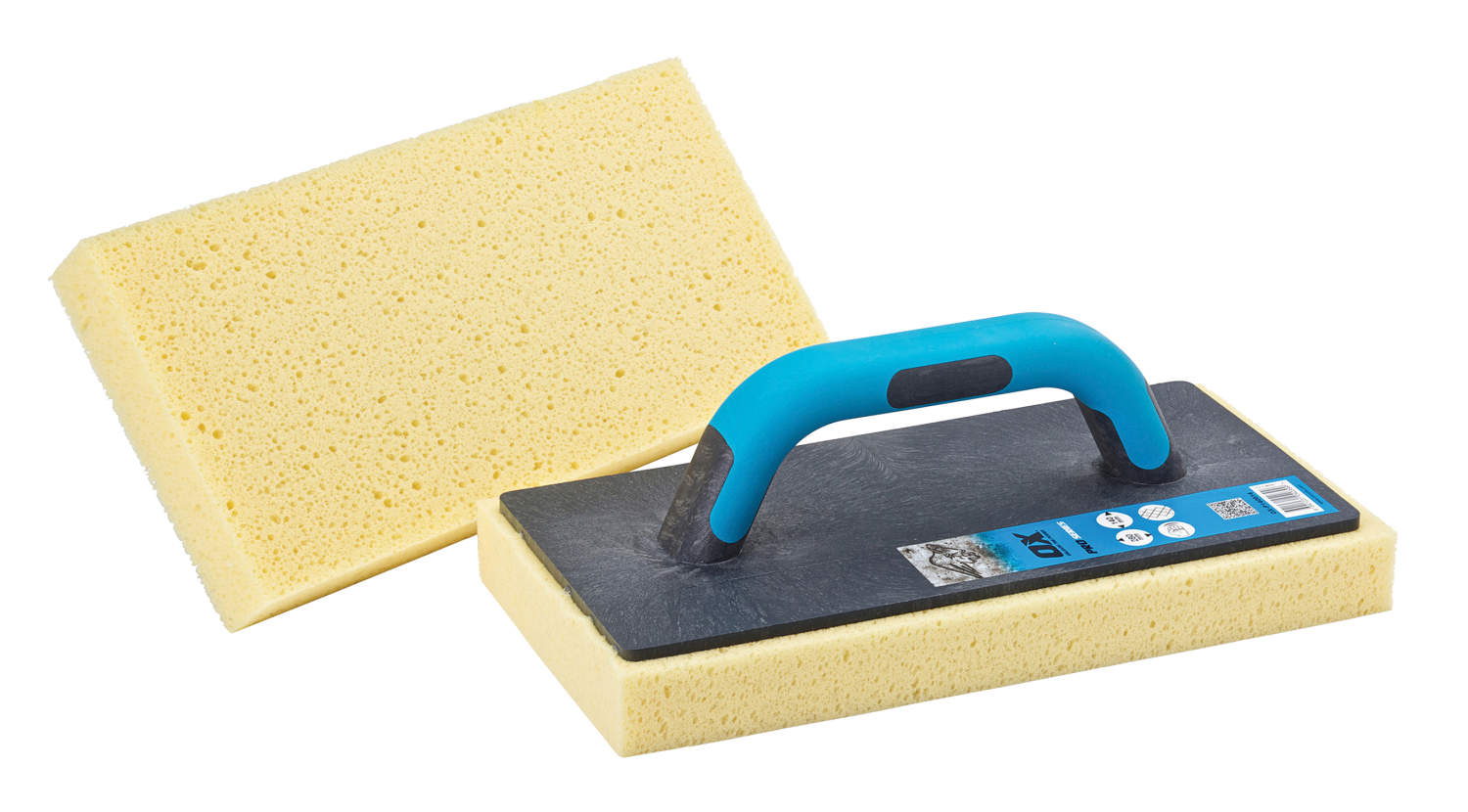 OX Pro Schoonmaakbord met spons Softgrip  280x140mm