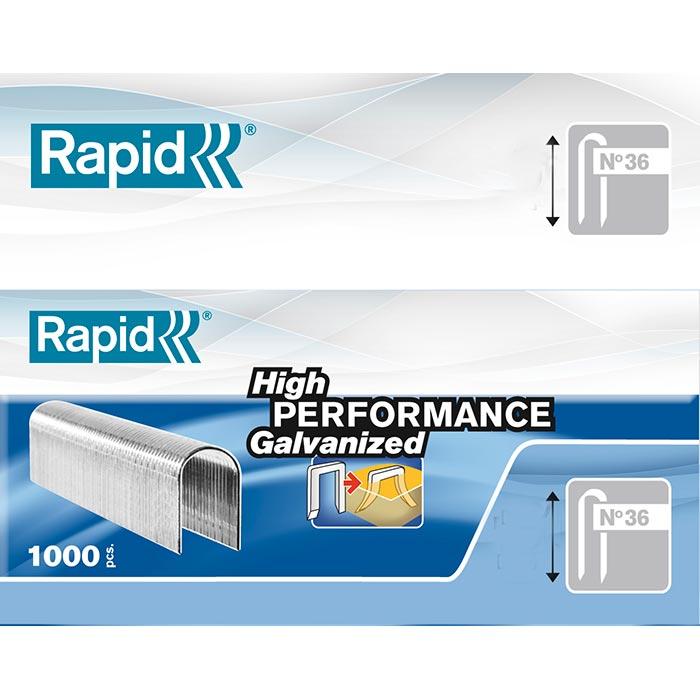 Rapid Kabelniet 36/10mm DP wit in doos (5x1000 stuks)