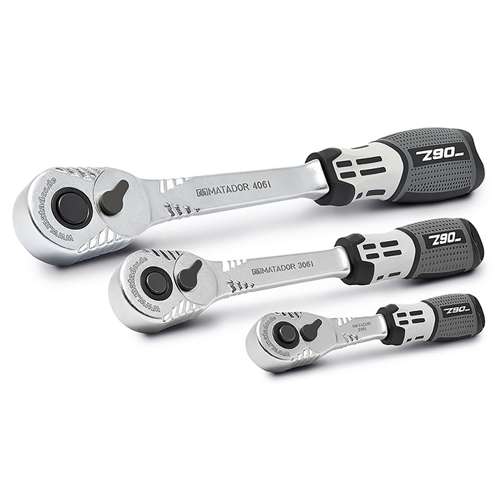 Matador Omschakelbare Ratelset Z90 1/4" + 3/8" + 1/2" (3 stuks)