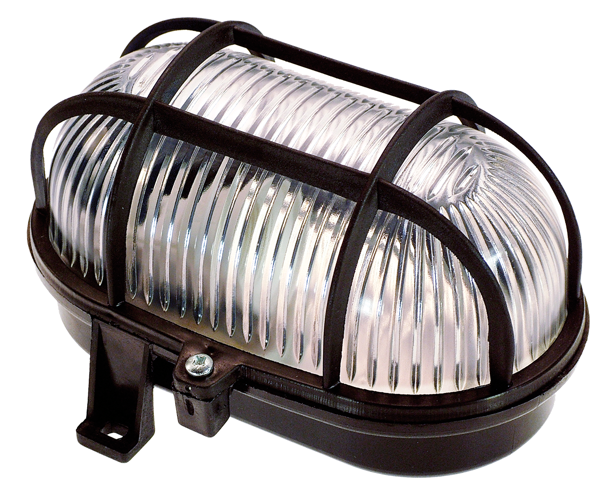 Schwabe Bulleye Lamp E27 zwart IP44 60W