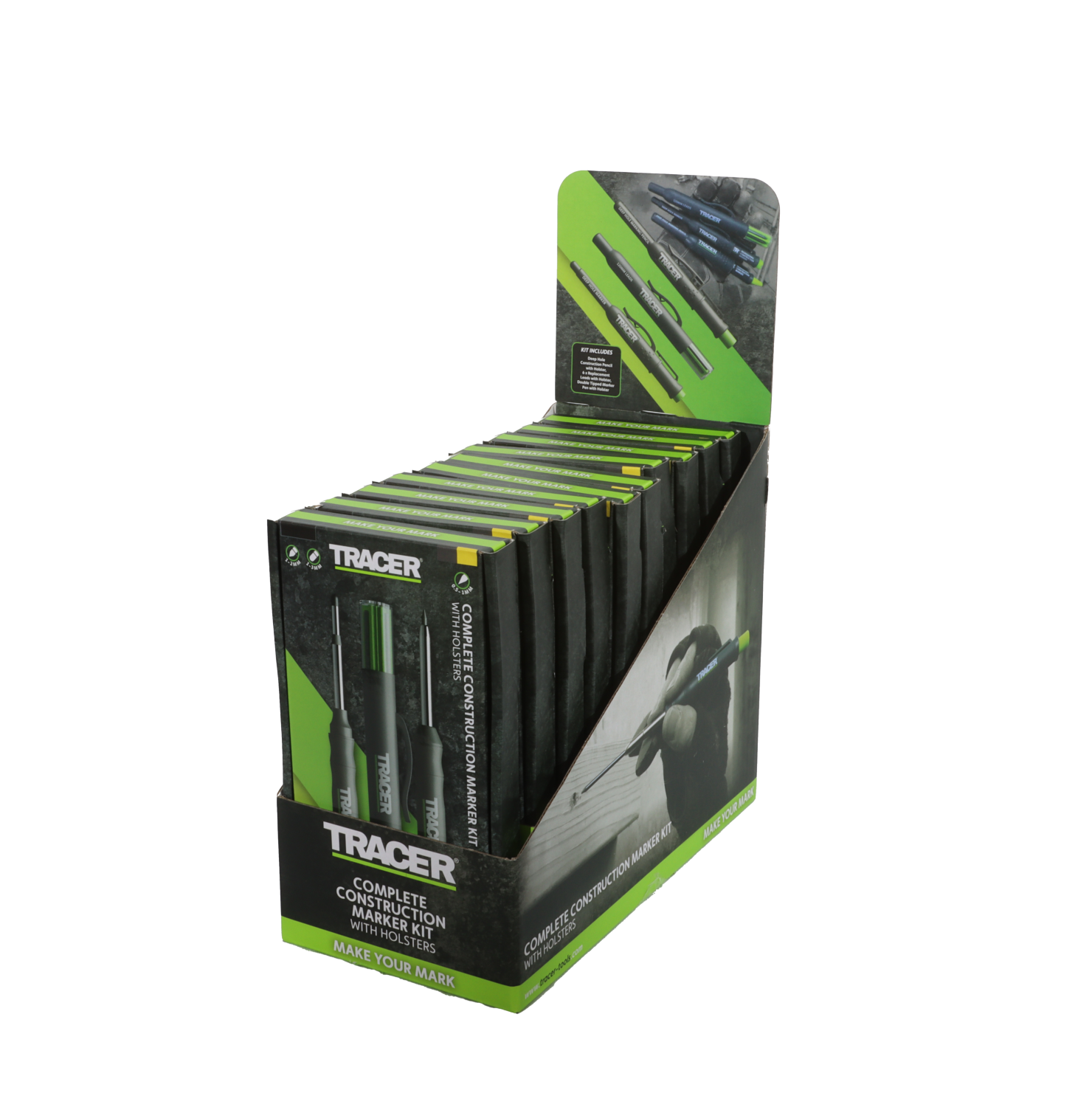 TRACER Toonbankdisplay ACDU met 10 Stiften + 20 Potloden + 20 Navullingen