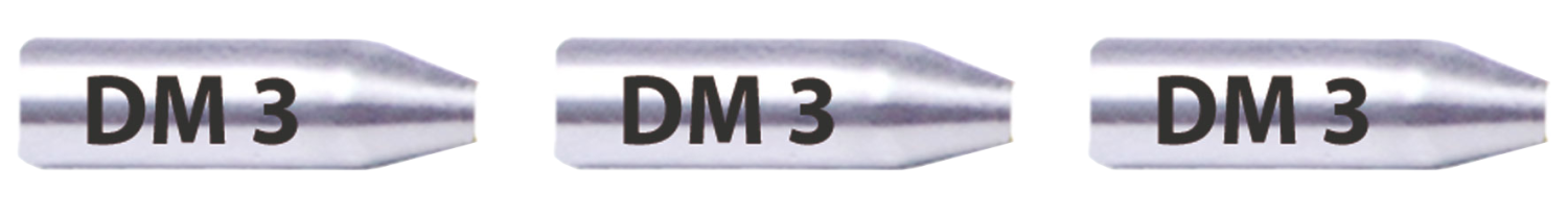 RUNPO RVS Eindhuls-set RTG6 inwendig t.b.v. Ø 3,0mm Glasvezel Trekveer (3 stuks)