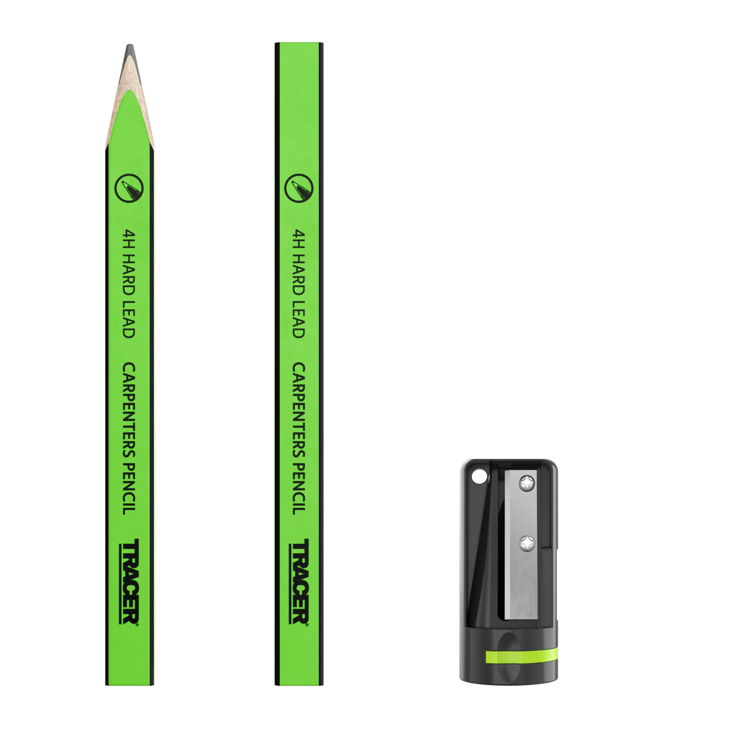 TRACER Timmermanspotlood ACP1 incl. puntenslijper (12 stuks)
