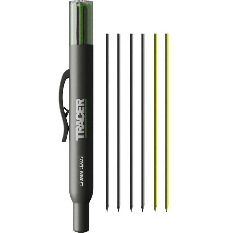 TRACER Navulling ALLH1 t.b.v. Markeerpotlood ALDP2 6x grafiet in houder