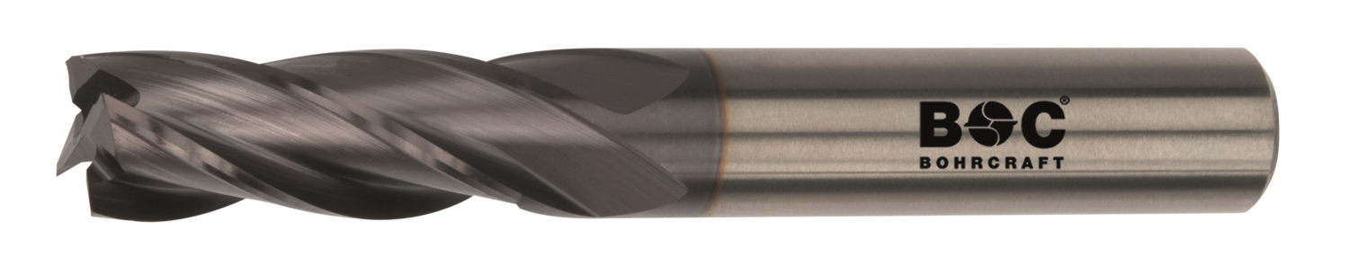 BC PP VHM Vingerfrees Z4, lang, Type N, AlTiN 10,0 mm cil. schacht DIN 6535 HA in BC-Verp.