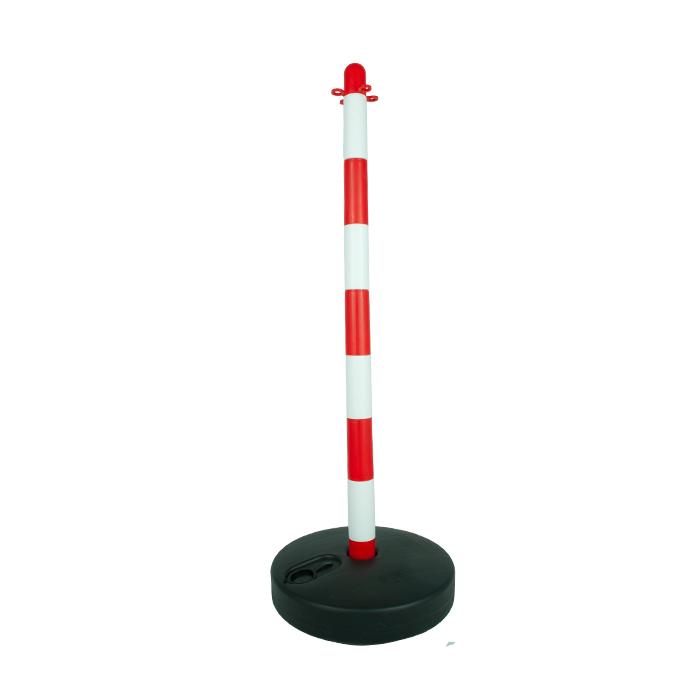 Spectrum Lockout Kunststof Afzetpaal 90cm met voet - Rood/Wit