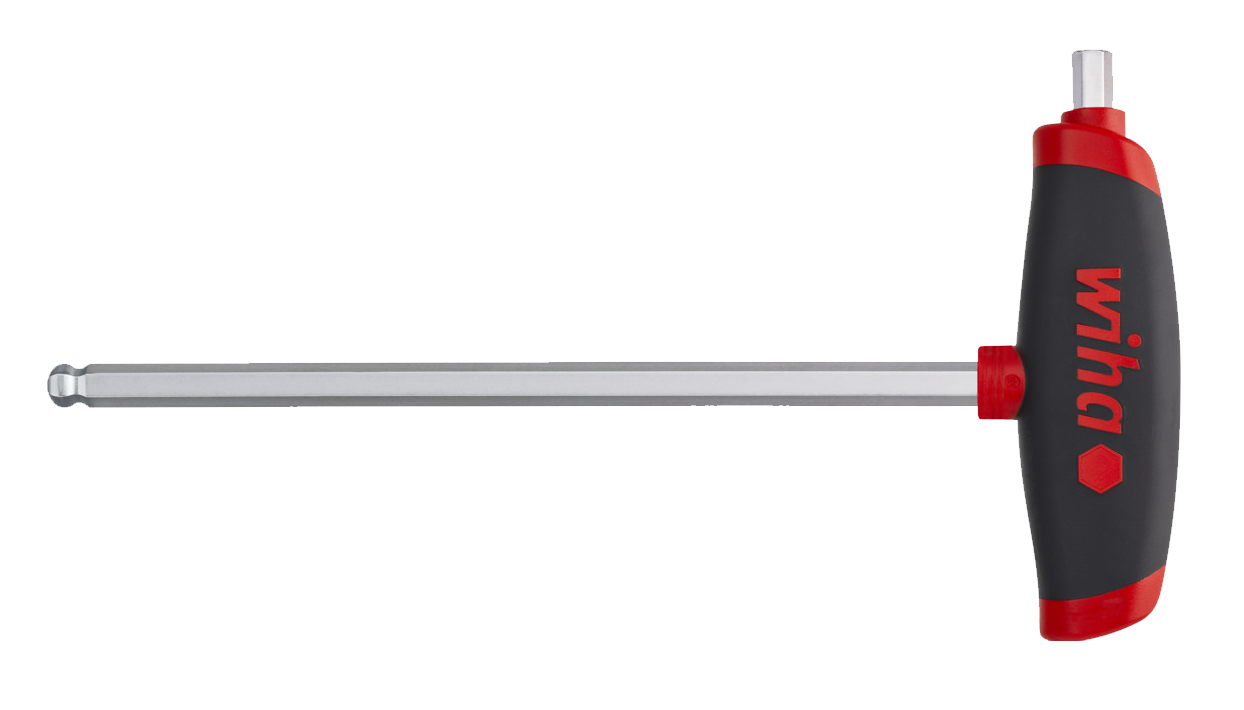 WIHA T-greep Inbussleutel Kogelkop met zijpunt ComfortGrip 540DS 10,0x150mm