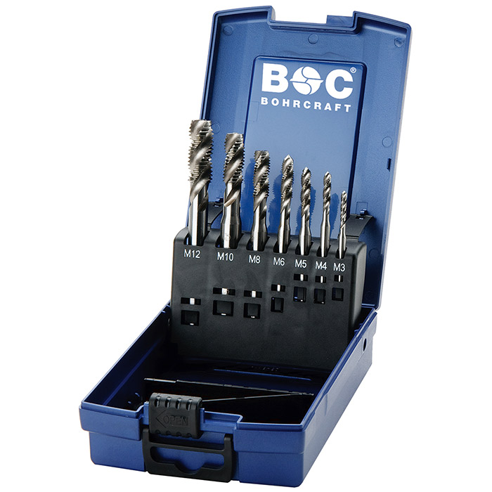 BC Machinetappenset HSS-E MGB 7S-K vorm C RSP35° M3-M12, 7-delig