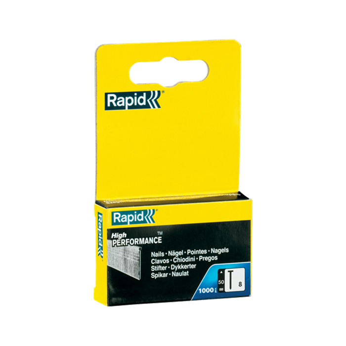 Rapid Nagels 8/50mm RVS in doos (1000 stuks)
