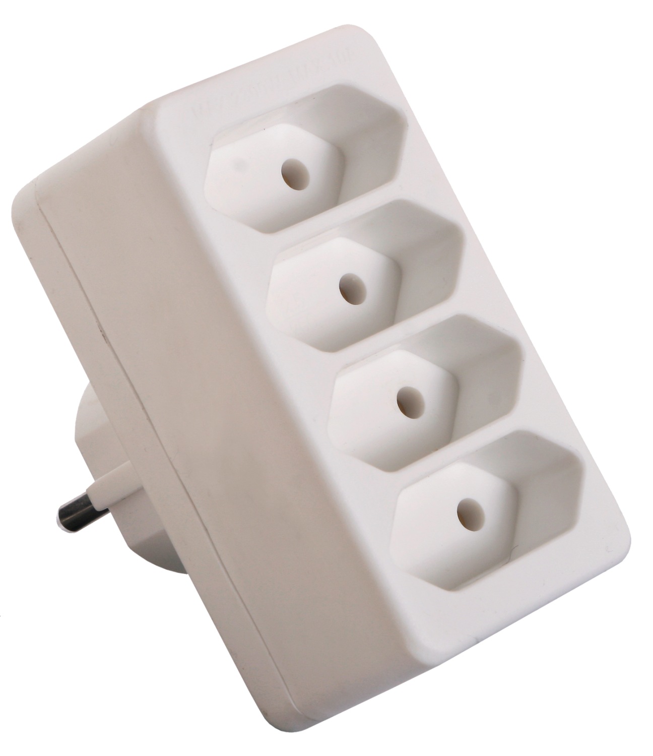 Schwabe Eurostekker 4-weg 230V/16A IP20 wit