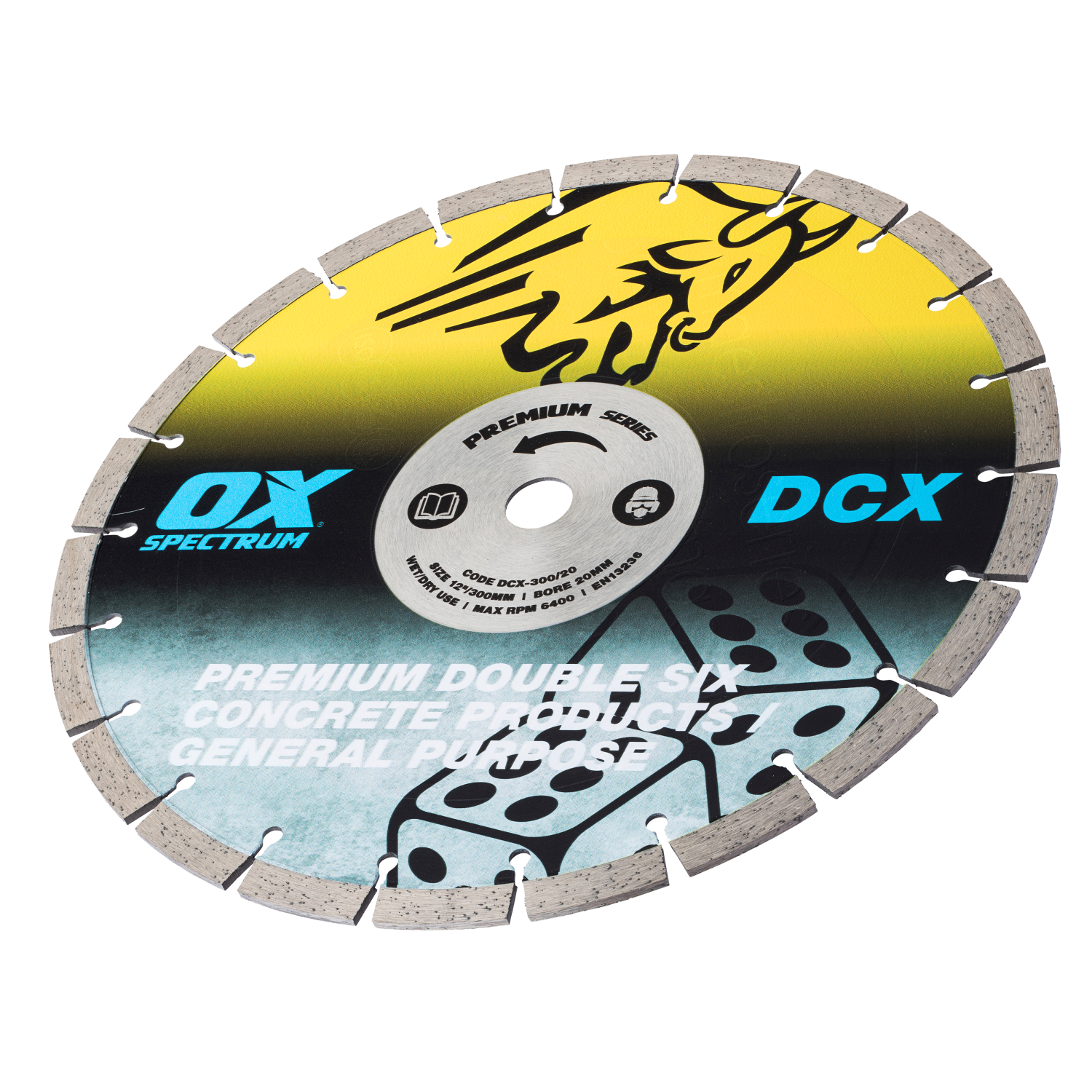 OX Premium Premium Plus Double Six Diamantzaagblad DCX 300mm