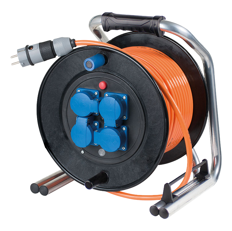 Schwabe Kabelhaspel Massief Rubber 230V/16A IP54 H07BQ-F 3G2.5 40m