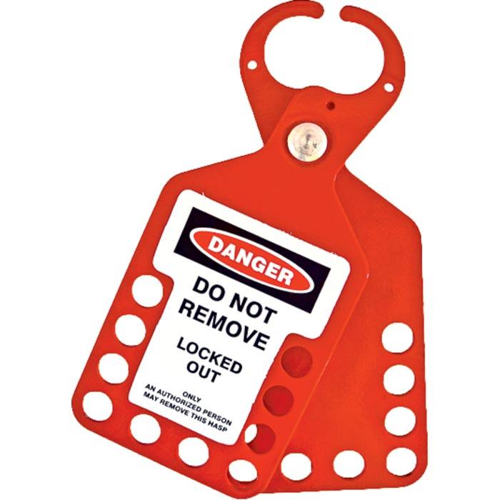 Spectrum Lockout Hangslotbeugel Aluminium met label 10 gaten