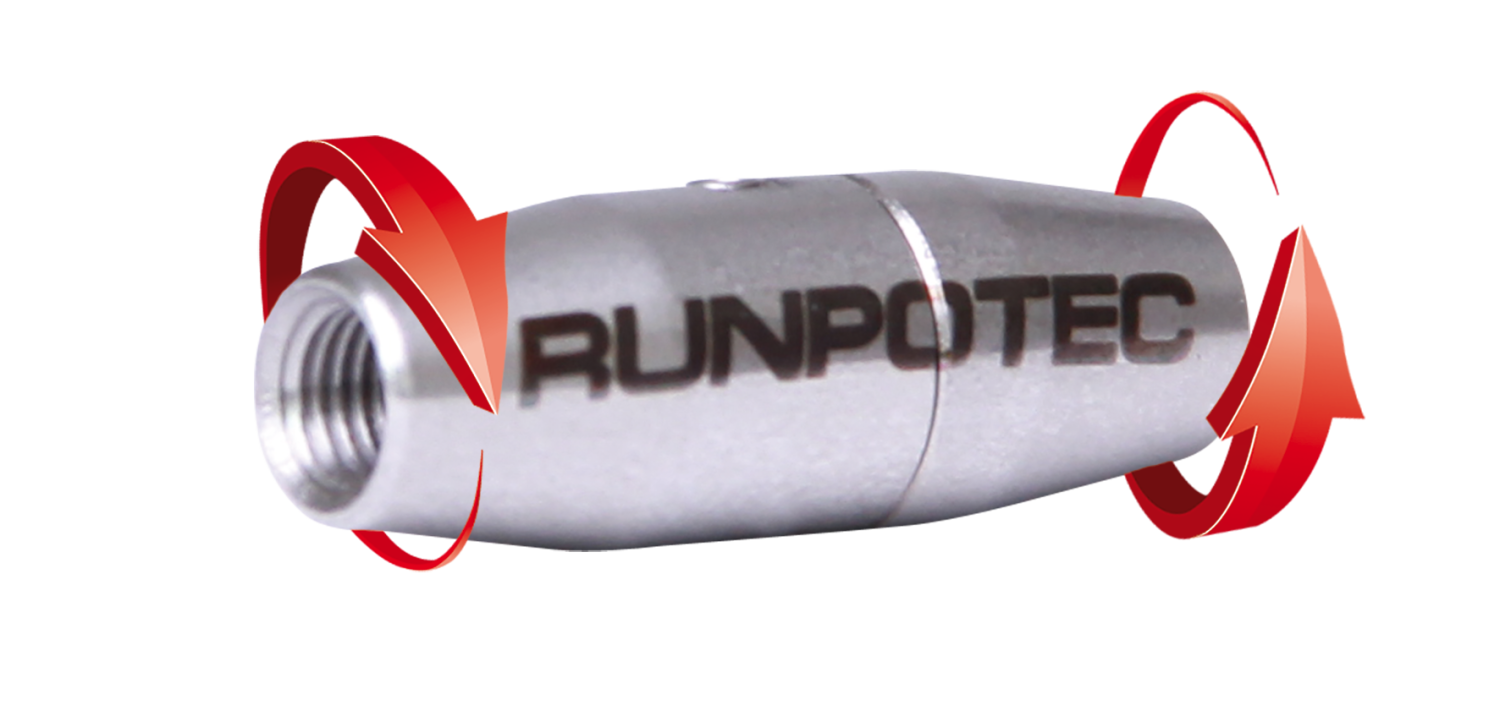 RUNPO RVS Verbindingstuk draaibaar RTG12