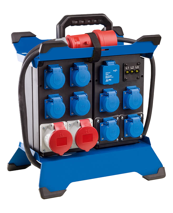 Schwabe CEE Stroomverdeler Stecky DUO 2 400V/16A IP44 H07RN-F 5G2,5 3,4m
