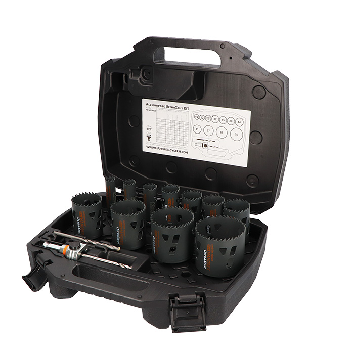 Mandrex Industrieset UltraXcut TCT MHSD1006A 19mm-76mm zeskant 11, 15-delig