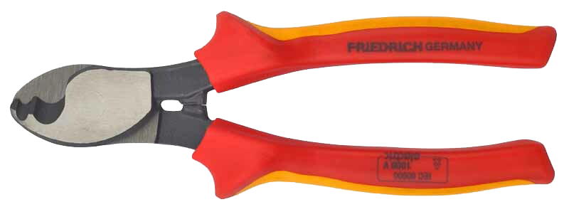 Friedrich Kabelschaar dubbele snijkant 1000V, 2K geïsoleerd  Ø10mm 165mm