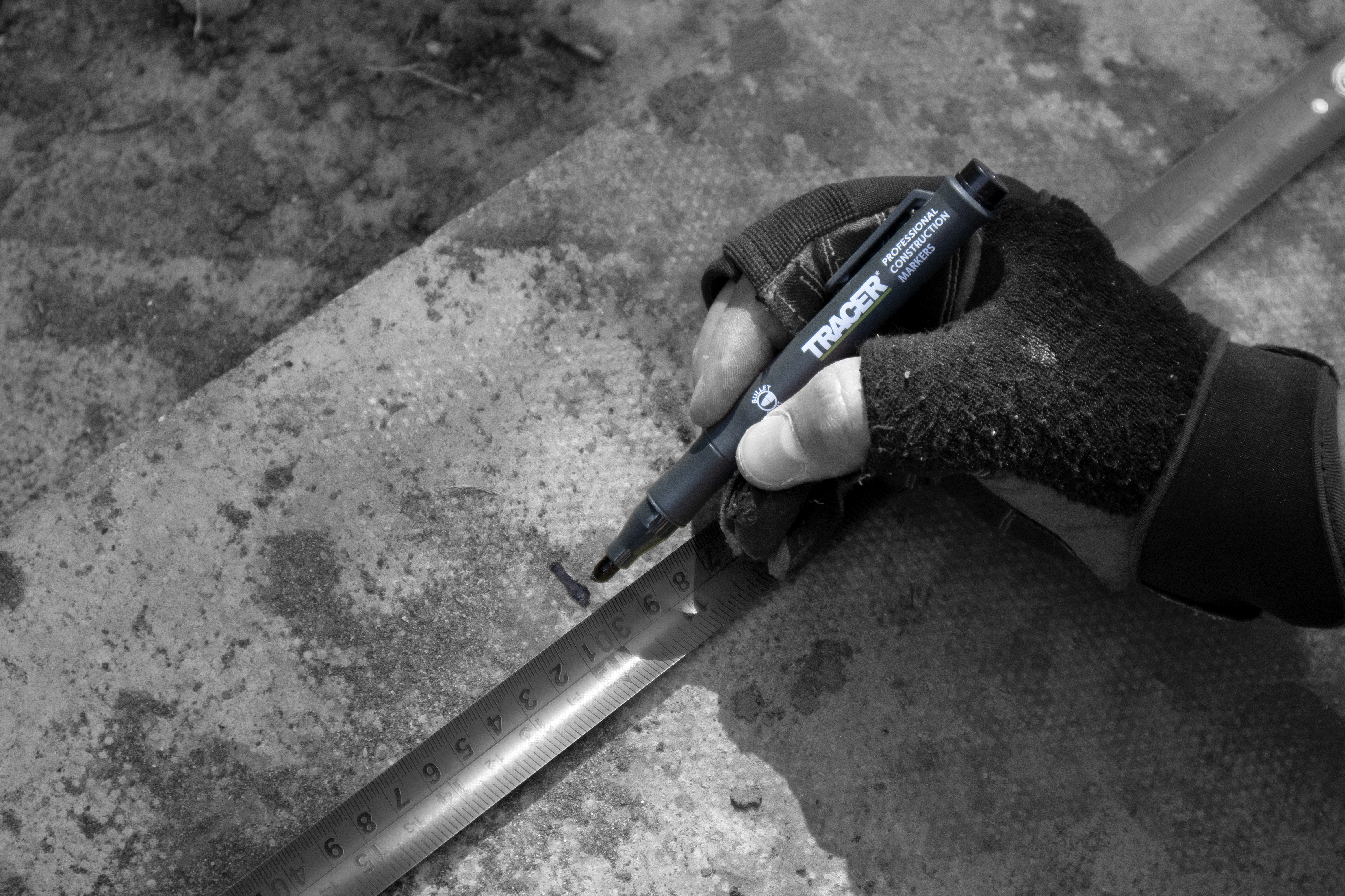 TRACER Permanent verstoppingsvrije markeerstift ACF-BP1 Zwart