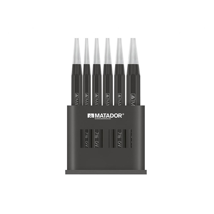 Matador Doorslagenset DIN 6458 vorm B/D 3-10mm, 6-delig