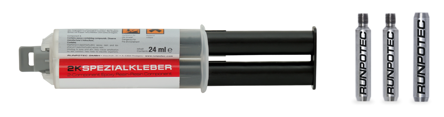 RUNPO RVS Reparatieset Ø 15mm Glasvezel Trekveer, 4-delig