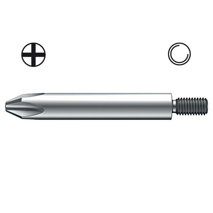 WIHA Bit met Schroefdraad 10/32" UNF Kruiskop 7341Z PH2x45