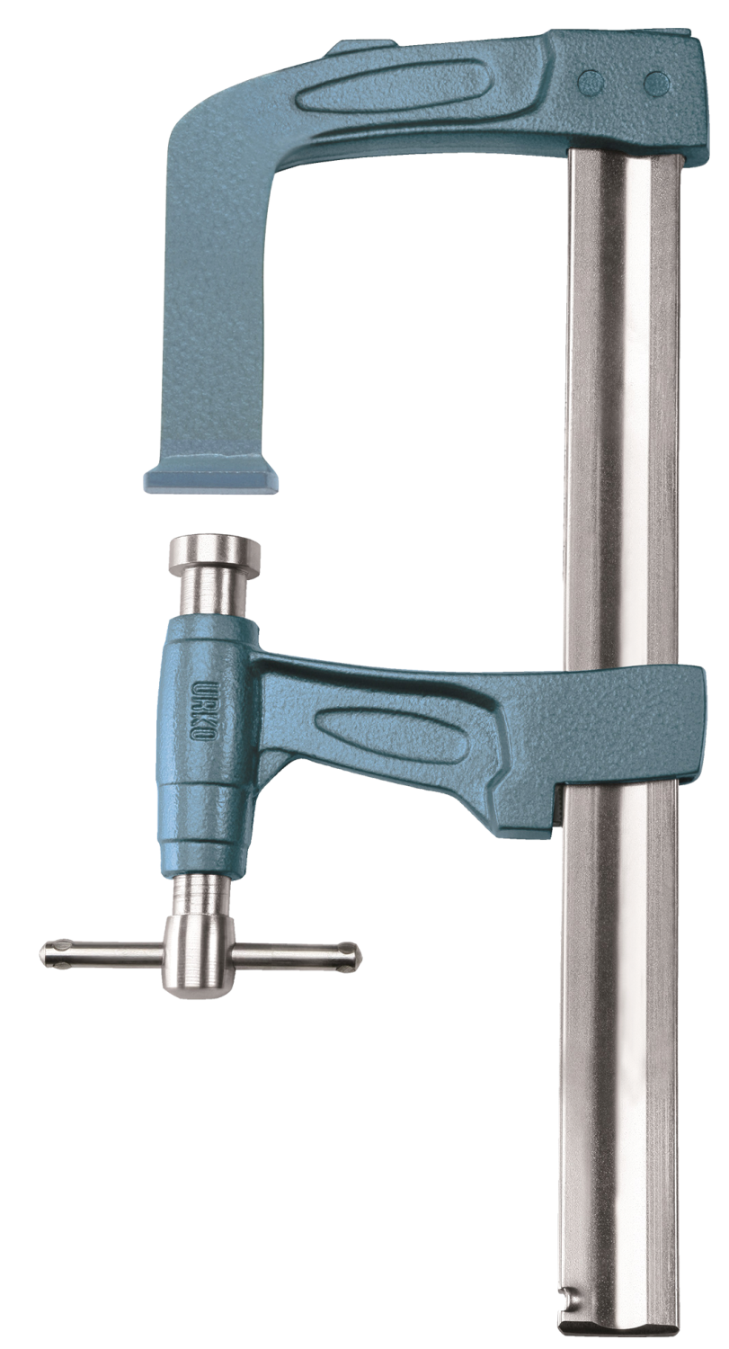 URKO Lijmklem 4003-U in U-vorm gesloten spindel 60mm diep (35x8) 300x130mm