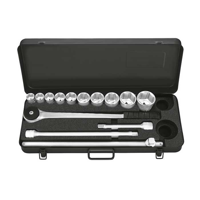 Matador 3/4" Dopsleutelset Zeskant 22-50mm in metalen kist, 14-delig