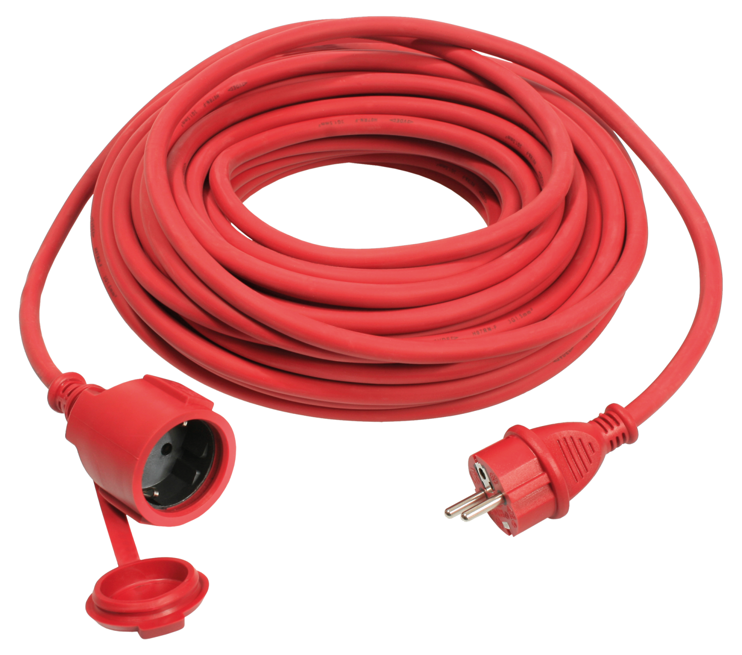 Schwabe Verlengkabel Neopreen 230V/16A IP44 H07RN-F 3G1,5 rood 25m