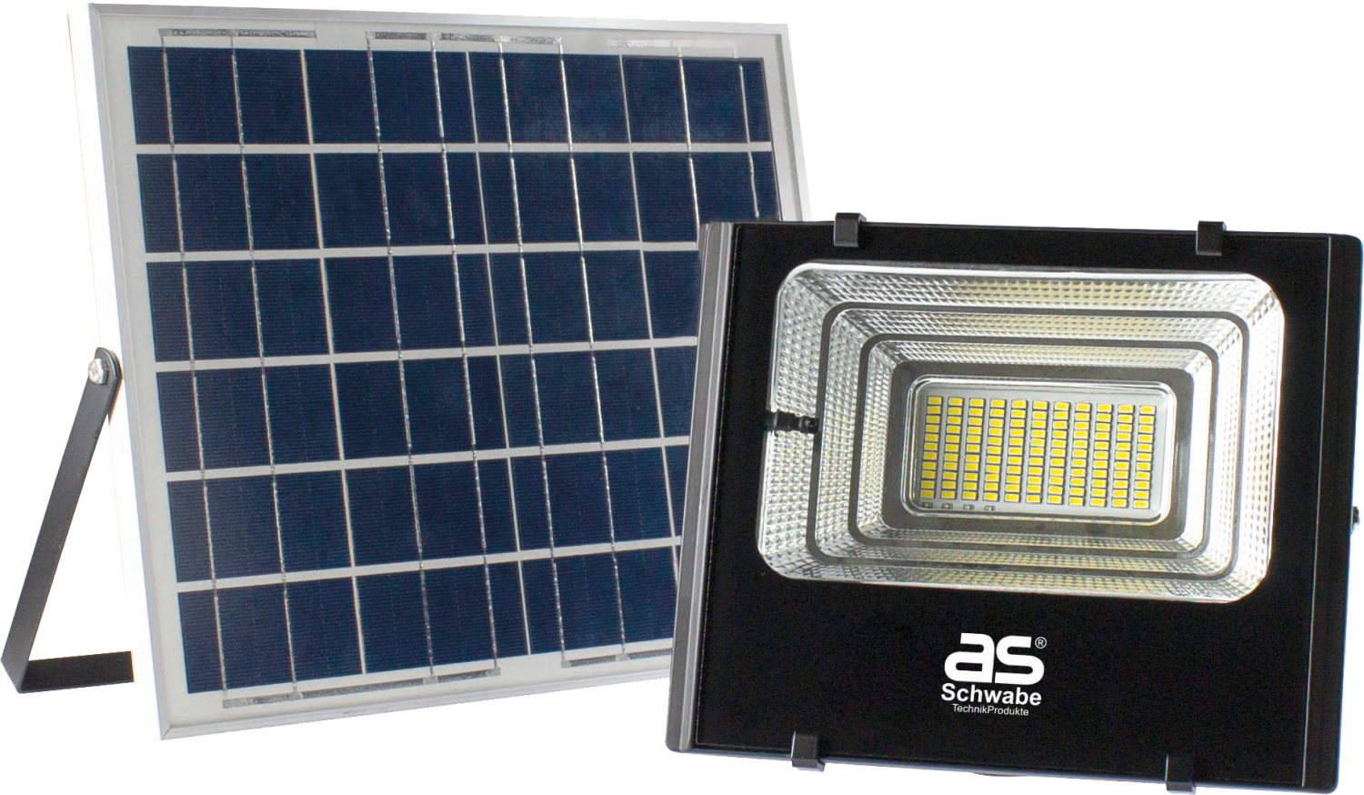 Schwabe Solarline LED-spot PIR-sensor IP44 60W incl. zonnepaneel + 12 V kabel + afstandsbediening
