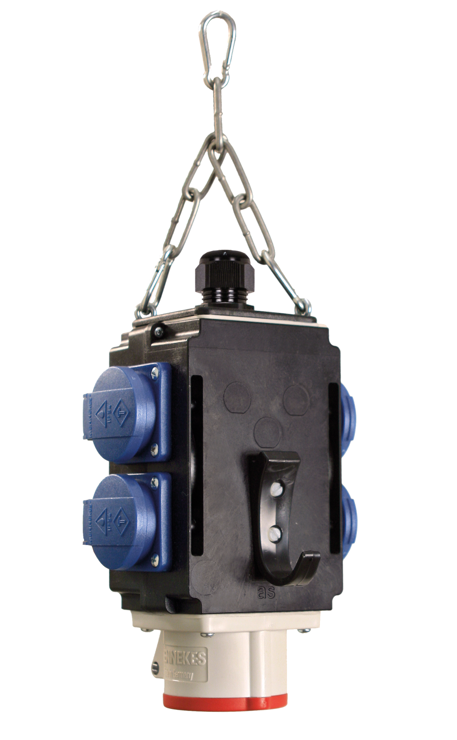 Schwabe MIXO Hangverdeler II 4x 230V/16A, 1x CEE 400V/16A 5-polig